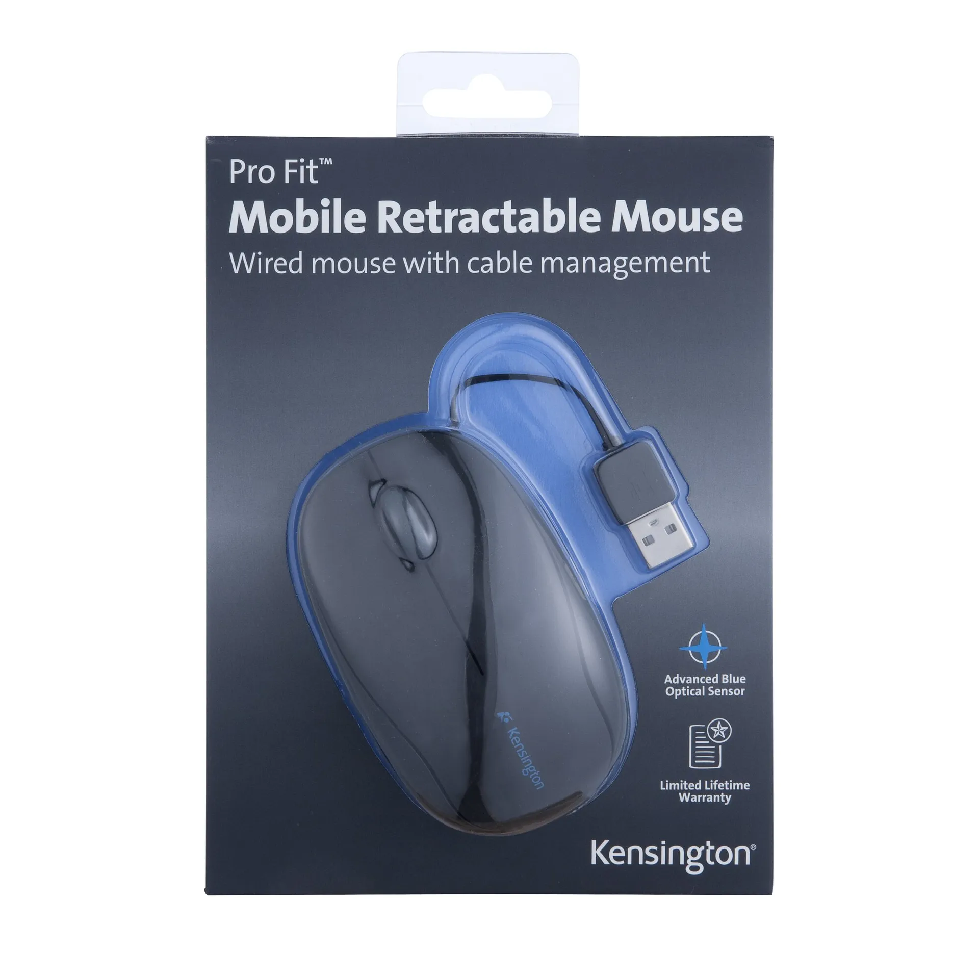 Kensington Pro Fit Mobil-Maus, einziehbares Kabel – Bild 2