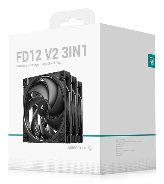 DeepCool FD12 V2 Computergehäuse Ventilator 12 cm Schwarz 4 Stück(e) – Bild 7