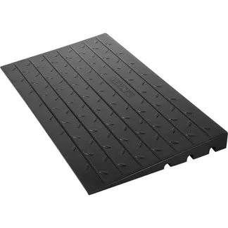 VEVOR Schwellenrampe aus Gummi, Türschwellenrampe mit 6,5 cm Steigung, 3-Kanal-Kabelabdeckung, feste Schwellenrampe aus Gummi, mit einer Tragfähigkeit von 1000 kg für Rollstühle und Roller VEVOR Schwellenrampe aus Gummi, Türschwellenrampe mit 6,5 cm Steigung, 3-Kanal-Kabelabdeckung, feste Schwellenrampe aus Gummi, mit einer Tragfähigkeit von 1000 kg für Rollstühle und Roller
