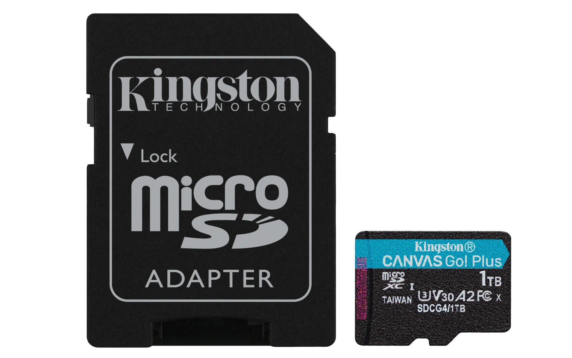 Kingston Technology 1TB microSDXC Canvas Go Plus Gen4 200 MB/s A2 U3 V30-Karte + Adapter Kingston Technology 1TB microSDXC Canvas Go Plus Gen4 200 MB/s A2 U3 V30-Karte + Adapter