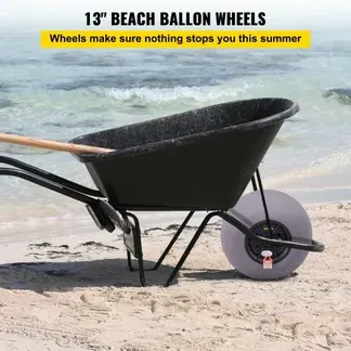 VEVOR 33 cm Ballonräder Reifen, TPU Strandräder Ersatz-Ballon-Sandreifen 55 kg Tragfähigkeit 2-3 PSI Niederdruck, für Kajakwagen Kanuwagen Strandwagen Gartenwagen Angelwagen – 2 Stück VEVOR 33 cm Ballonräder Reifen, TPU Strandräder Ersatz-Ballon-Sandreifen 55 kg Tragfähigkeit 2-3 PSI Niederdruck, für Kajakwagen Kanuwagen Strandwagen Gartenwagen Angelwagen – 2 Stück