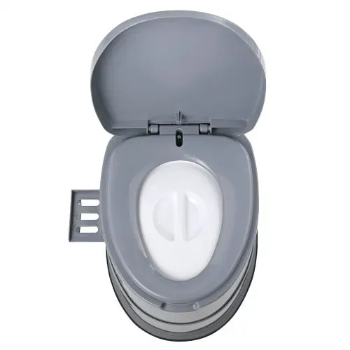 VEVOR 5 L Campingtoilette mit Toilettenpapier- und Handyhalter, Tragbare Campingtoilette 500 x 467 x 400 mm Reisetoilette Nottoilette Weiße Toiletten 136,1 kg Gewichtstragfähigkeit Wohnmobiltoilette – Bild 10