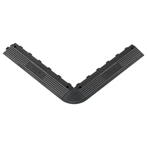 VEVOR 11 Stk. Rampenstück für Garagenboden Belag, 31 x 6,9 cm Auffahrrampe für Klickfliesen, Rampe aus PP mit 4 Eckstück für Garagenboden Werkstattboden Klickfliesen, Nur für VEVOR Drainagematten – Bild 10