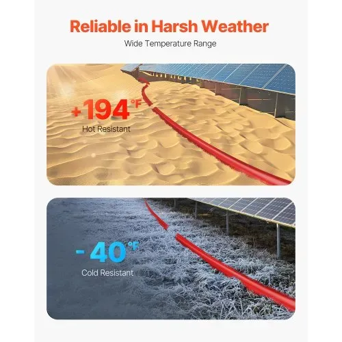 VEVOR 30,48m Solarkabel, Solarpanel-Verlängerungskabel, 10AWG Kabel, IP67 wasserdichtes PV-Kabel für Solarmodule zu Hause, -40 bis 105℃, auf Schiffen und in Wohnmobilen, rot – Bild 4