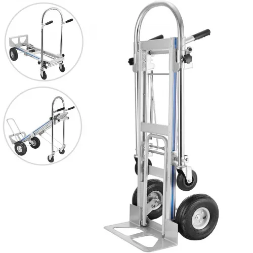 VEVOR Sackkarre 3-in-1-Aluminium-Klappsack-LKW-Handtrolley-Wagen Auto strapazierfähig faltbar VEVOR Sackkarre 3-in-1-Aluminium-Klappsack-LKW-Handtrolley-Wagen Auto strapazierfähig faltbar