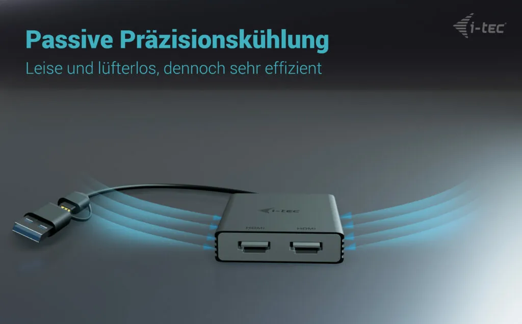 i-tec USB-A/USB-C Dual 4K/60 Hz HDMI Video Adapter – Bild 7