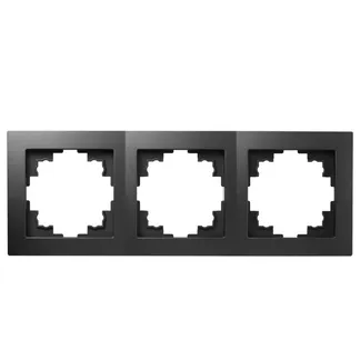 Rahmen McPower “Flair“, 3-fach, matt schwarz Rahmen McPower “Flair“, 3-fach, matt schwarz