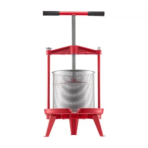 VEVOR Obstweinpresse Obstmühle Apfelmühle (14 L), Edelstahlkorb mit dreieckiger Struktur, manueller Entsafter, manuelles Mahlwerk, Apfelweinpresse Traubenpresse mit T-Griff für Küche Zuhause – Bild 10