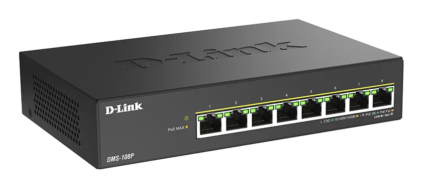 D-Link 8-Port Multi-Gigabit Unmanaged PoE Switch – Bild 2