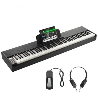 VEVOR Digitalpiano, 88 Tasten, Elektrisches Klavier, Doppeltastatur und Lautsprecher mit Sustain-Pedal, Kopfhörer, 200 Töne und Rhythmen, unterstützt Bluetooth/USB/MIDI, für Anfänger und Lehrer VEVOR Digitalpiano, 88 Tasten, Elektrisches Klavier, Doppeltastatur und Lautsprecher mit Sustain-Pedal, Kopfhörer, 200 Töne und Rhythmen, unterstützt Bluetooth/USB/MIDI, für Anfänger und Lehrer