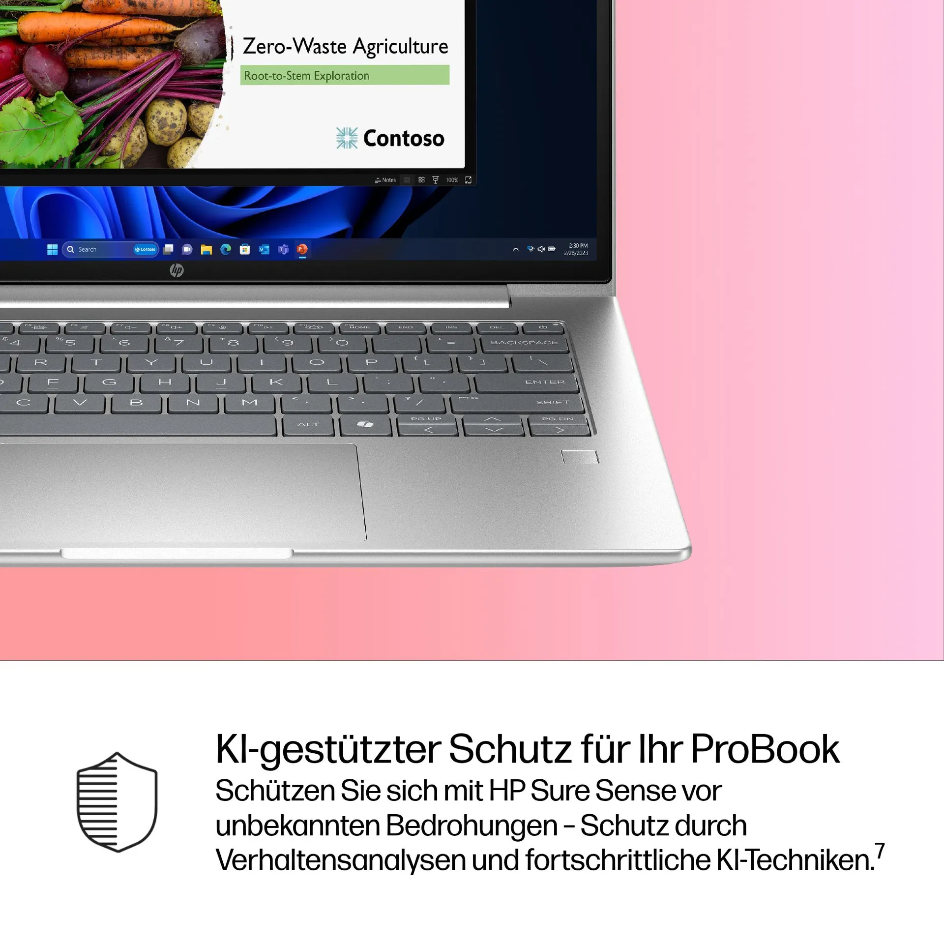 HP ProBook 4 G1i AI Intel Core Ultra 5 225U Laptop 35,6 cm (14") WUXGA 16 GB DDR5-SDRAM 512 GB SSD Wi-Fi 7 (802.11be) Windows 11 Pro AI PC Silber – Bild 5