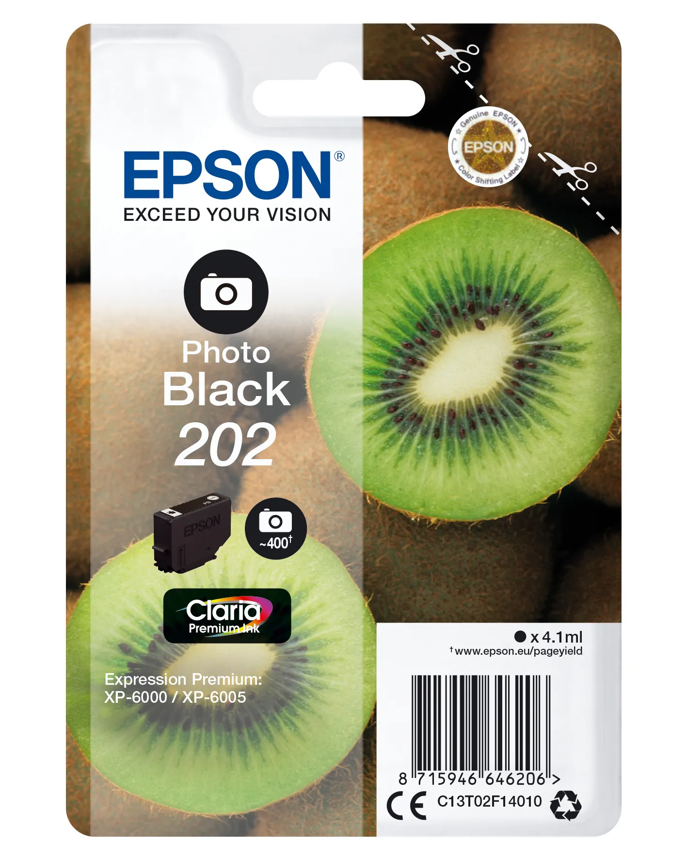 Epson Kiwi Singlepack Photo Black 202 Claria Premium Ink Epson Kiwi Singlepack Photo Black 202 Claria Premium Ink