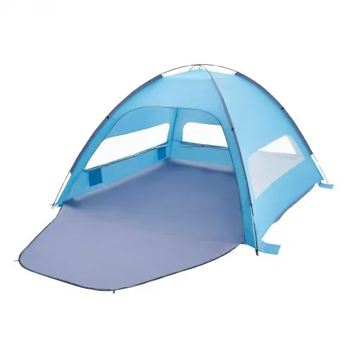 VEVOR Strandmuschel Sonnenschutz für 8 Personen, UPF 50+ Schutz, Tragbares Strandzelt mit Tragetasche & Bodenverankerungen, Leichter Strandsonnenschirm für Camping Angeln Picknick, Sonnenzelt – Bild 10