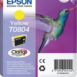 Epson Hummingbird Singlepack Yellow T0804 Claria Photographic Ink Epson Hummingbird Singlepack Yellow T0804 Claria Photographic Ink