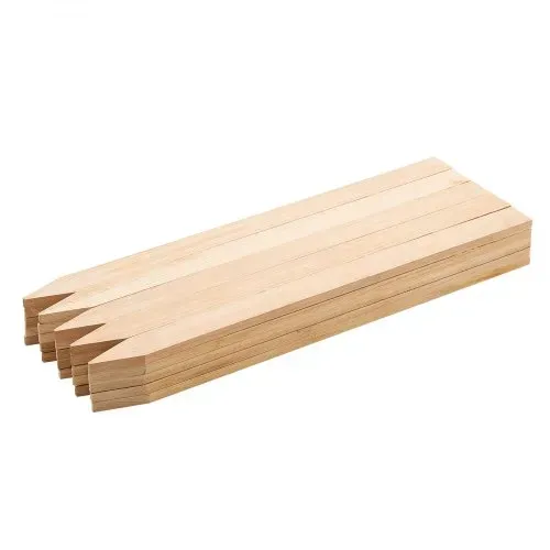 VEVOR Holzpfähle, 25 Stk. 12,7x38,1x609,6 mm Holzpflöcke, Holzpfosten mit scharfer Spitze, Zaunpfähle aus Tannenholz, Wegweiser für Schlammzäune, Hinterhofbegrenzungen, Grundlinien – Bild 8