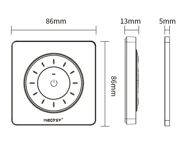 Synergy 21 LED Fernbedienung Rotating Wheel Remote 2,4GHz (b) dual white (CCT) *Milight/Miboxer* – Bild 3