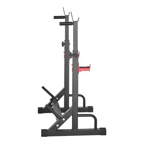 VEVOR Power Cage Squat Rack für Heimfitnessstudio mit verstellbarer Höhe & Breite, 250 kg Tragkraft, Krafttrainingsgerät mit Hantelablagen und J-Haken für Bankdrücken, Kniebeugen und Gewichtheben – Bild 9