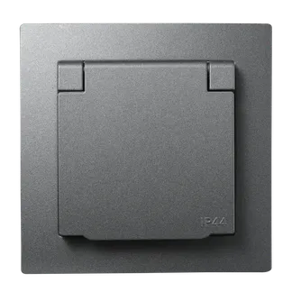 Schutzkontakt-Steckdose McPower “Flair“ 250V/16A, UP, IP44, Steckanschluss Schutzkontakt-Steckdose McPower “Flair“ 250V/16A, UP, IP44, Steckanschluss