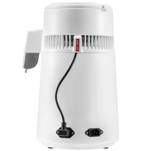 VEVOR 4 L Wasser Destilliergerät 750 W Destillierer Edelstahl Wasserdestilliergerät Reine Wasser Distiller mit Glaskanne, Wasserdestilliergerät 1 L/Std. Doppelte Temperaturanzeige Wasser Distiller – Bild 8
