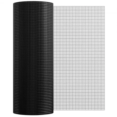 VEVOR Volierendraht 91 x 3048 cm, Gartenzaun, 1,06 mm Maschendrahtzaunrolle, Vinylbeschichtetes Drahtzaun für Hühnerstallbarrieren, Kaninchen- und Schlangenzäune, Geflügelgehege – Bild 9