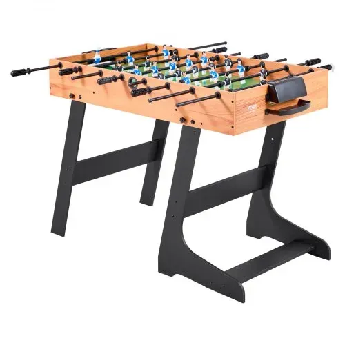 VEVOR klappbarer Tischfußballtisch in Standardgröße (1065 x 605 x 810 mm), faltbarer Indoor-Kickertisch für Zuhause, Familie und Spielzimmer, Set inkl. 2 Bällen leicht zu lagern Spieltisch – Bild 10