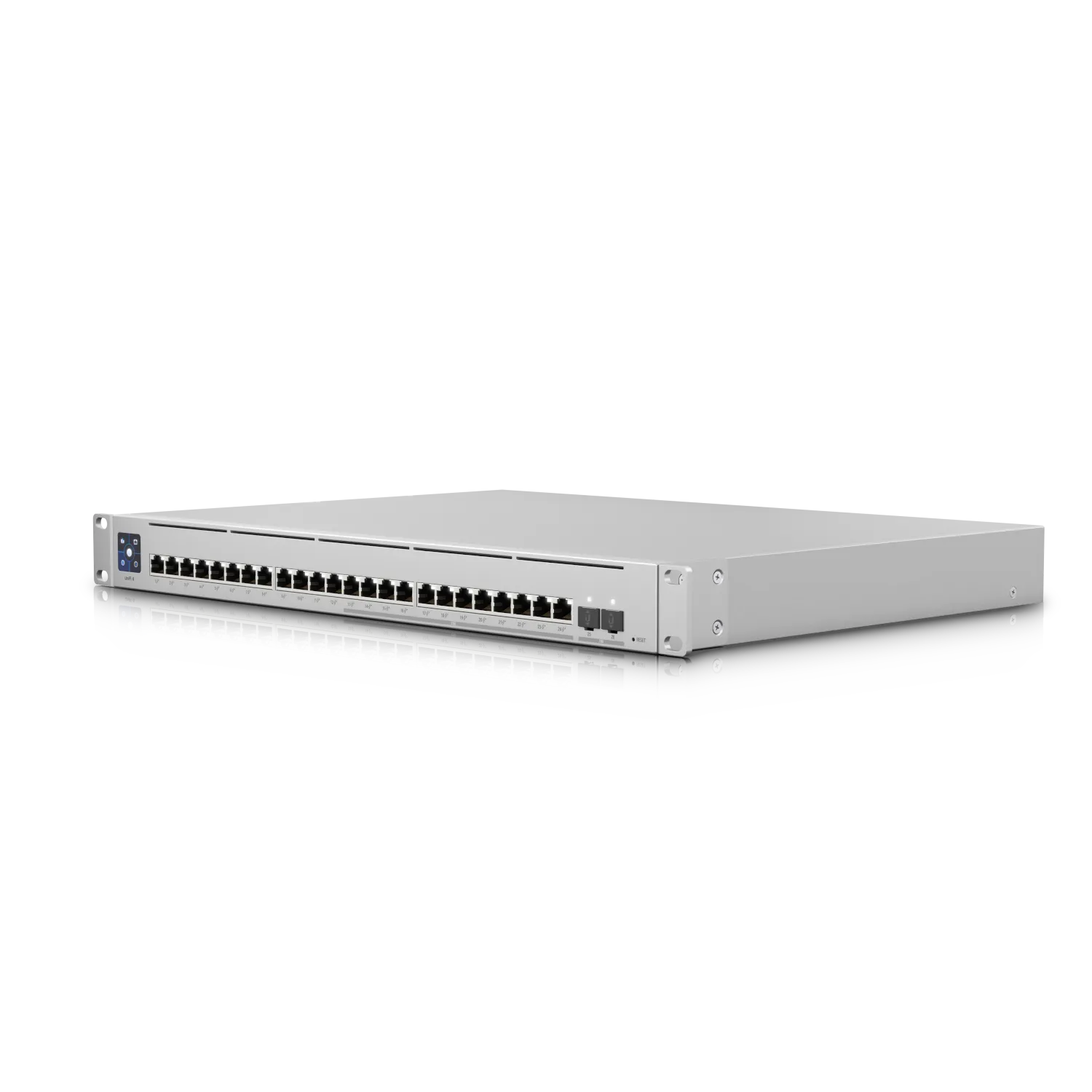 Ubiquiti Switch full managed Layer3 26 Port • 12x 2,5 GbE • 12x GbE • PoE Budget 400W • 24x PoE at • 2x SFP+ • 19” • UniFi • USW-Enterprise-24-POE Ubiquiti Switch full managed Layer3 26 Port • 12x 2,5 GbE • 12x GbE • PoE Budget 400W • 24x PoE at • 2x SFP+ • 19” • UniFi • USW-Enterprise-24-POE