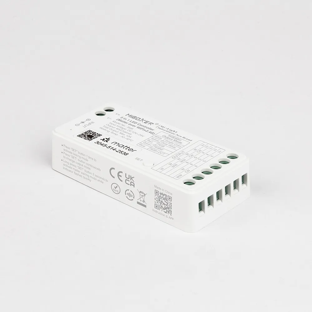 MiBoxer SM5 LED Controller Matter-Serie 5in1 (Single Colour/CCT(dual white)/RGB/RGB-W/RGB+CCT) Matter Over WiFi+2.4GHz IP20 – Bild 2