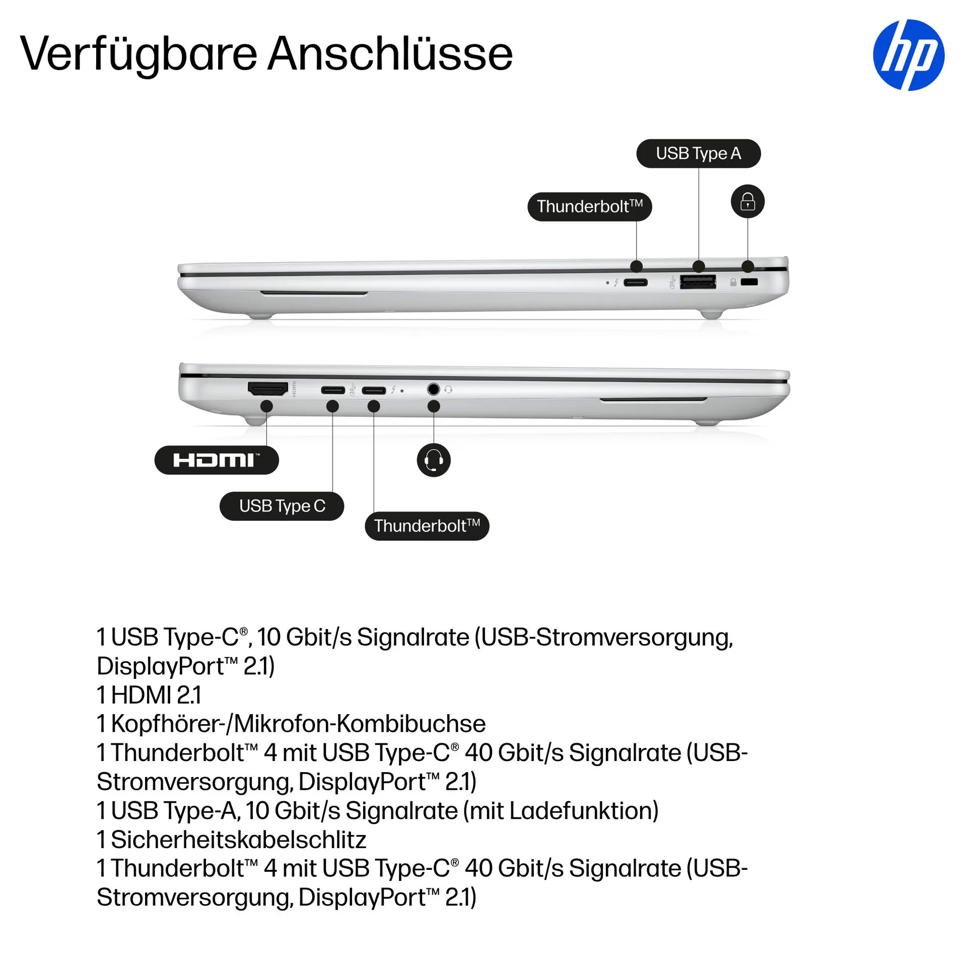 HP ZBook Ultra G1a Copilot+ PC AMD Ryzen AI Max+ PRO 395 35,6 cm (14") Touchscreen 2.8K 128 GB LPDDR5x-SDRAM Wi-Fi 7 (802.11be) Windows 11 Pro AI Workstation, AI PC Silber – Bild 5