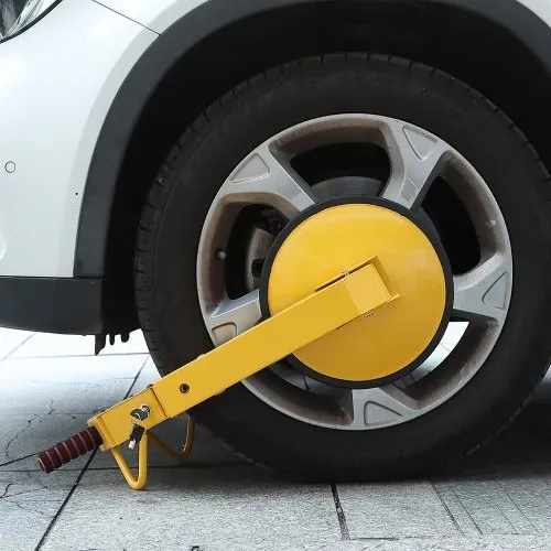 VEVOR Radschloss Autokralle 1 Stk.Reifenschloss, Passend für 160-380 mm Raddurchmesser Anti-Diebstahl, Anhänger-Radkralle mit 30 cm Saugnapf, Parkkralle für Autos, Lkw, SUVs, Camper, Boote Gelb – Bild 7