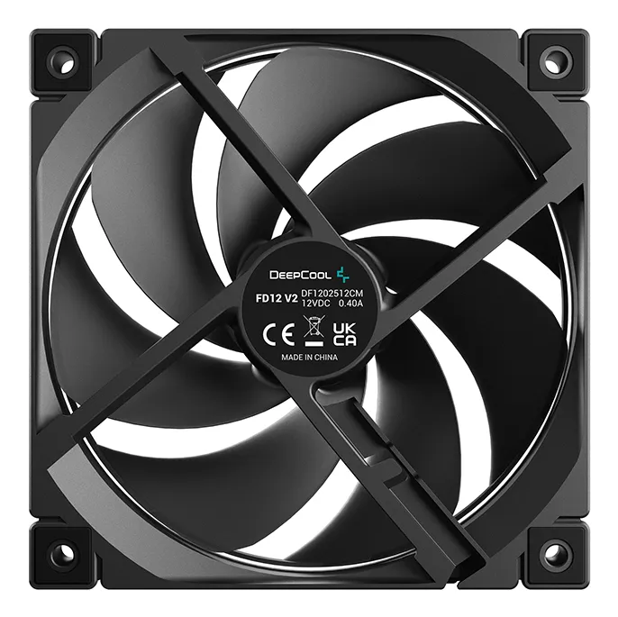 DeepCool FD12 V2 Computergehäuse Ventilator 12 cm Schwarz 4 Stück(e) – Bild 4