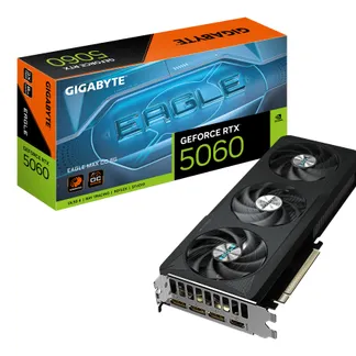 GIGABYTE GeForce RTX 5060 EAGLE MAX OC 8G Grafikkarte – 8 GB GDDR7, 128 Bit, PCI-E 5.0, 2550 MHz Kerntakt, 3 x DisplayPort, 1 x HDMI, NVIDIA DLSS 4, GV-N5060EAGLEMAX OC-8GD 1.0 GIGABYTE GeForce RTX 5060 EAGLE MAX OC 8G Grafikkarte – 8 GB GDDR7, 128 Bit, PCI-E 5.0, 2550 MHz Kerntakt, 3 x DisplayPort, 1 x HDMI, NVIDIA DLSS 4, GV-N5060EAGLEMAX OC-8GD 1.0