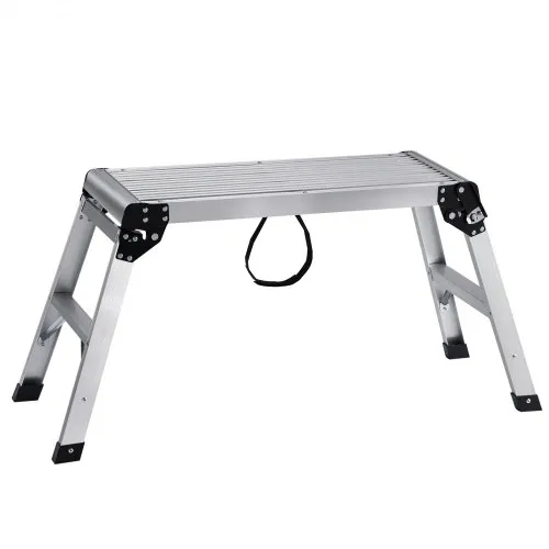 VEVOR Alu Arbeitsplattform Klappwerkbank 76x30x50,8cm Arbeitsbühne 150 kg Tragfähigkeit Trittbank mit Sicherheitsschlössern Trittleiter für Zuhause Büro Werkstatt & Garage Silber VEVOR Alu Arbeitsplattform Klappwerkbank 76x30x50,8cm Arbeitsbühne 150 kg Tragfähigkeit Trittbank mit Sicherheitsschlössern Trittleiter für Zuhause Büro Werkstatt & Garage Silber
