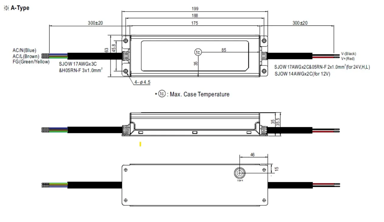 MEAN WELL Netzteil - 24V 200W IP67 – Bild 2