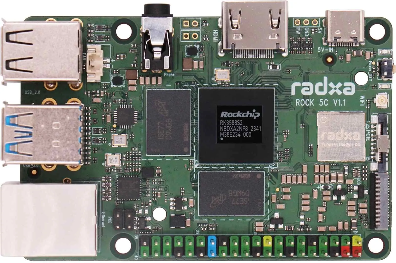 Radxa Rock 5C RK3588S 8GB LPDDR4 RS131-D8R26 Radxa Rock 5C RK3588S 8GB LPDDR4 RS131-D8R26