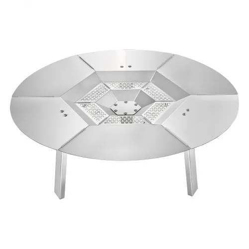 VEVOR Wärmeverteiler für Feuerschale, φ 635×254 mm Lagerfeuer-Hitzeschutz rund für Holzfeuerstelle, Hitzeverteiler aus Edelstahl 304, abnehmbare Brennerabdeckung, Campingzubehör VEVOR Wärmeverteiler für Feuerschale, φ 635×254 mm Lagerfeuer-Hitzeschutz rund für Holzfeuerstelle, Hitzeverteiler aus Edelstahl 304, abnehmbare Brennerabdeckung, Campingzubehör