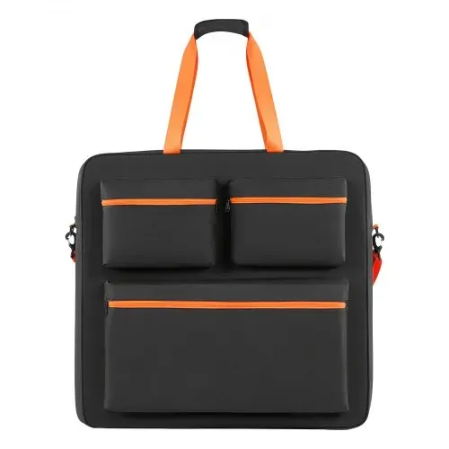 VEVOR Aufbewahrungstasche für 2x 200W Faltbare Solarpanele Schwarz & Orange, Tragbare Solarmodul Tasche für Outdoor Camping Ausflug & Wohnmobile, aus Polyesterfaser, Wasserdicht, mit Schultergurten – Bild 8