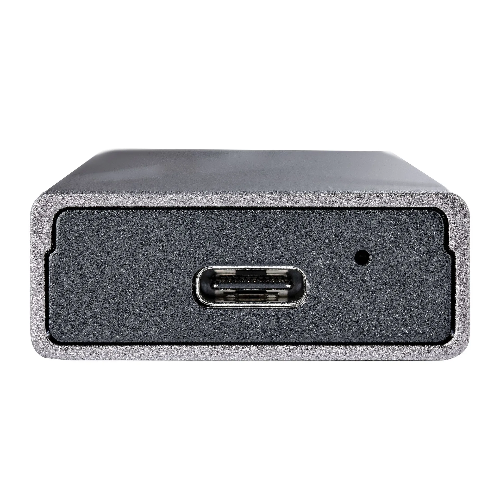 StarTech.com USB-C M.2 Externes Gehäuse für NVMe und SATA M.2 - USB-C/USB-A auf M.2 NVMe/SATA SSD - 10Gbit/s, M/B+M key M.2 Laufwerke - 2230/2242/2260/2280 - Aluminiumgehäuse - werkzeuglos - USB-C und USB-A Kabel – Bild 3