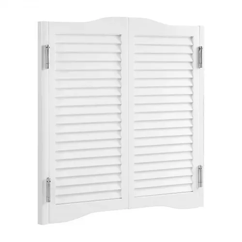 VEVOR Saloontür, 805x28x900 mm, Flügeltür, Schwingtür mit Scharnieren & Beschlagsatz, einfach zu installieren, gewölbte Innenschwingtüren für Cafés, Flur, Küche, Bar, Pub, Eingang, weiß – Bild 9