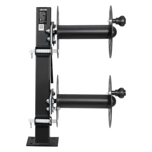 VEVOR Doppel-Schweißkabeltrommel, Schlauchtrommel mit 2 Leertrommel für 38,1m 70mm² / 45,7m 50mm² Schweißkabel, Manuelle Doppelschweißkabelrolle aus Stahl mit Sicherungsstift für Industrie Werkstatt – Bild 8