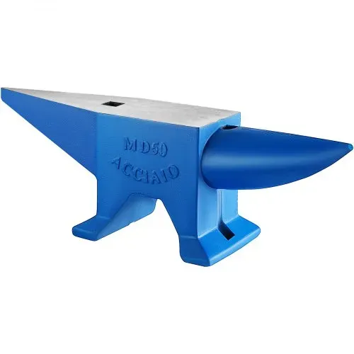 VEVOR Schmiede Amboss 48,1 kg Schiemdewerkzeuge geschmiedeter Stahl mit rundem und quadratischem Loch, Amboss für Schmiede und Juweliere, langlebiges & robustes Metallbearbeitungswerkzeug, – Bild 8