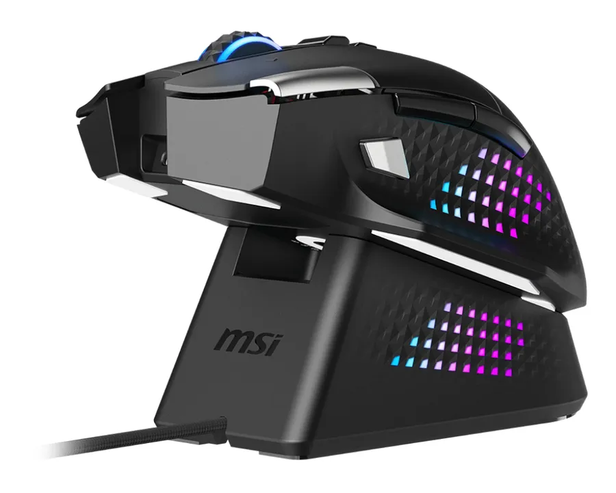 MSI S12-4301370-CLA Maus Gaming rechts RF Wireless + Bluetooth + USB Type-A Optisch 26000 DPI – Bild 2