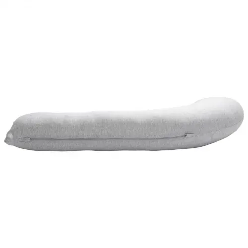 VEVOR Schwangerschaftskissen 118x61x20 cm, L-förmiges Stillkissen für Schwangere, Seitenschläferkissen mit waschbarem Jersey-Bezug zur Unterstützung von Kopf, Nacken, Bauch und Beinen, Hellgrau – Bild 9