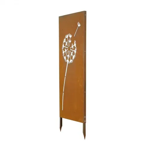 VEVOR Paravent 60x158 cm, Raumteiler aus Metall, Trennwand mit Erdspießen & Stahlplatte, Sichtschutz, Raumtrenner, Dekorative Sichtschutzwand, Ideal für Garten, Terrasse, Hof, Balkon – Bild 9