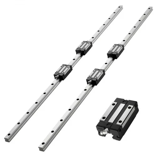 VEVOR Linearführungen HGR20, 2er-Pack 1000 mm Linearschienen & 4 Stk. Gleitblöcke, rostfrei & hochpräzise, Gleitschienen für Heimwerker, CNC-Fräsen, Drehmaschinen, Fräsmaschinen, 3D-Drucker VEVOR Linearführungen HGR20, 2er-Pack 1000 mm Linearschienen & 4 Stk. Gleitblöcke, rostfrei & hochpräzise, Gleitschienen für Heimwerker, CNC-Fräsen, Drehmaschinen, Fräsmaschinen, 3D-Drucker