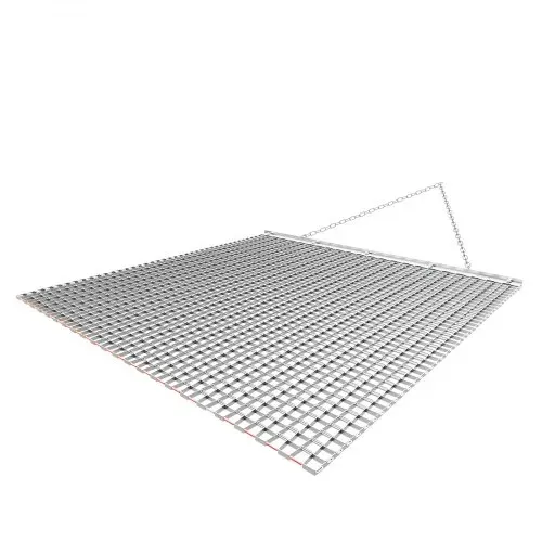 VEVOR Schleppegge, 122x122 cm, Wiesenegge, Wiesenschleppe, Feldegge aus Verzinktem Stahl mit Anhängekette, Anbaugerät für ATVs, UTVs & Traktoren zum Einebnen von Schotterwegen, Fahrspuren & Feldern – Bild 8