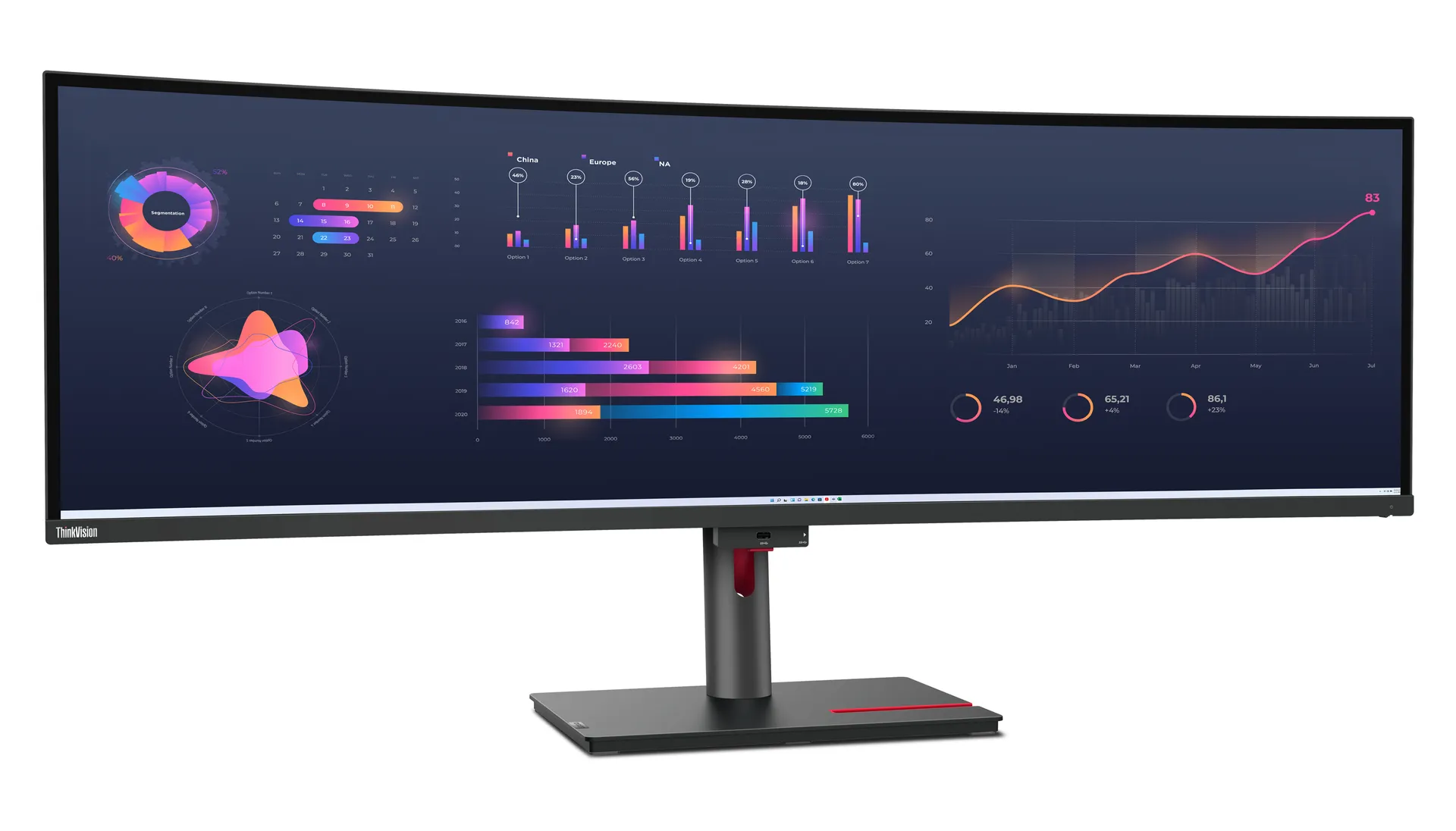 Lenovo ThinkVision P49w-30 Monitor – Bild 6