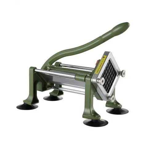 VEVOR Pommes-Frites-Schneider, Kartoffelschneider mit 1/2 Zoll Edelstahlklingen, manueller Kartoffelzerkleinerer mit Saugnäpfen & grünem Griff, ideal für Kartoffeln Pommes Frites Gurken Gemüse – Bild 9