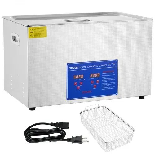 VEVOR 30 L Ultraschallreinigungsgerät Ultraschallreiniger mit Heizung 600 W Ultraschallreiniger aus Edelstahl Ultraschall Reinigungsgerät für Brillen Schmuck Zahnprothesen Münzen usw. – Bild 8