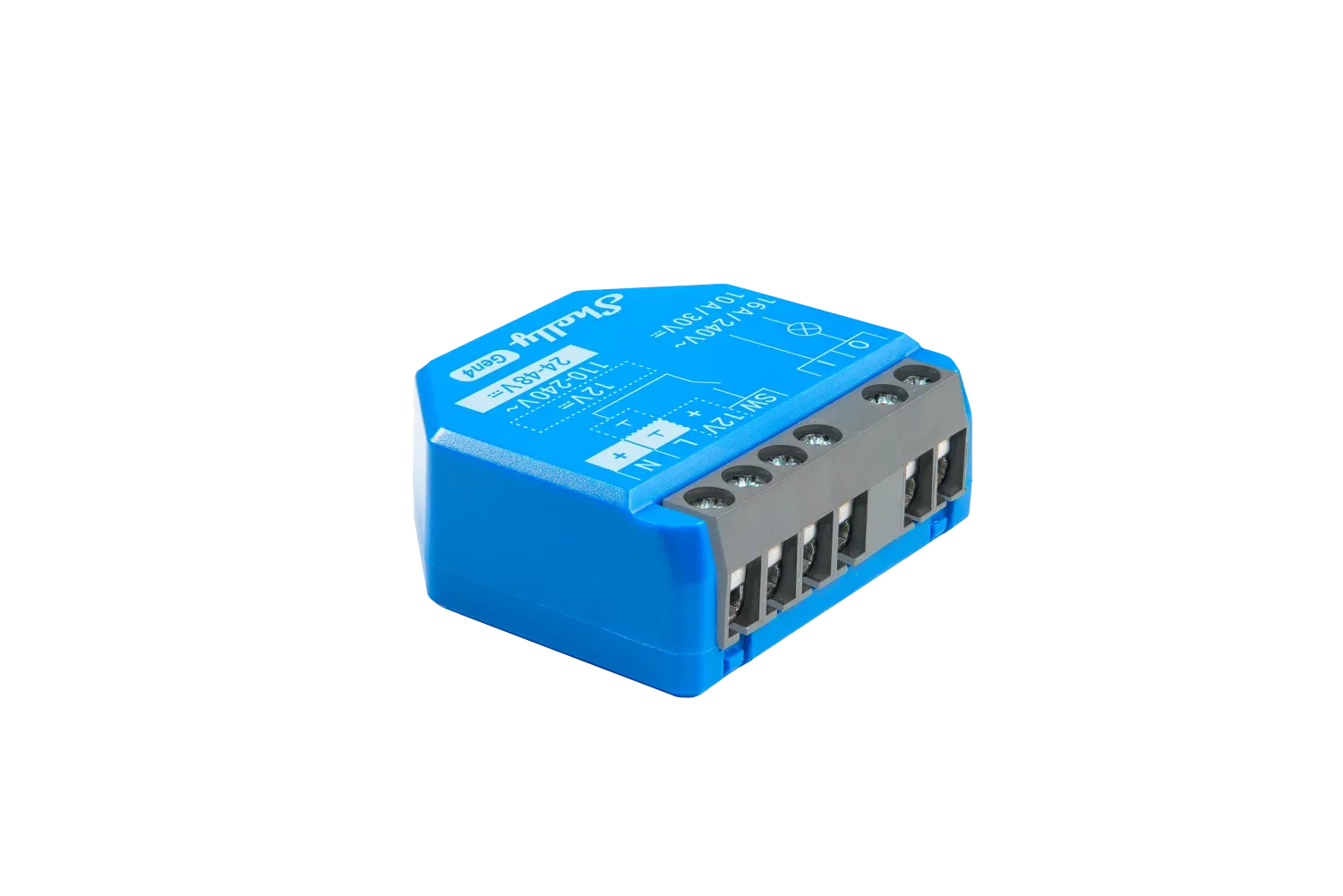 Shelly · Unterputz · „1 Gen4“ · Relais · max 16A · 1 Kanal · WLAN · Matter · Zigbee · Bluetooth Shelly · Unterputz · „1 Gen4“ · Relais · max 16A · 1 Kanal · WLAN · Matter · Zigbee · Bluetooth