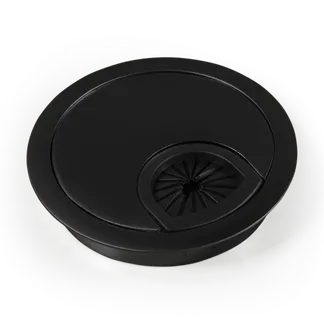 Kabeldurchführung McPower “WB-02“ aus Metall, schwarz, Ø70mm Kabeldurchführung McPower “WB-02“ aus Metall, schwarz, Ø70mm